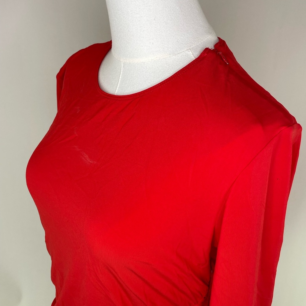 A.L.C Red Adeline Dress, XL - Picture 7 of 11